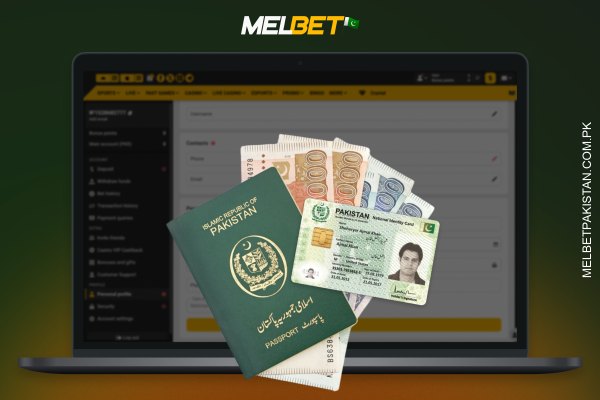 For full verification at Melbet Pakistan, you will need to provide proof of identity, proof of address and a selfie in order to unlock withdrawals and all platform features