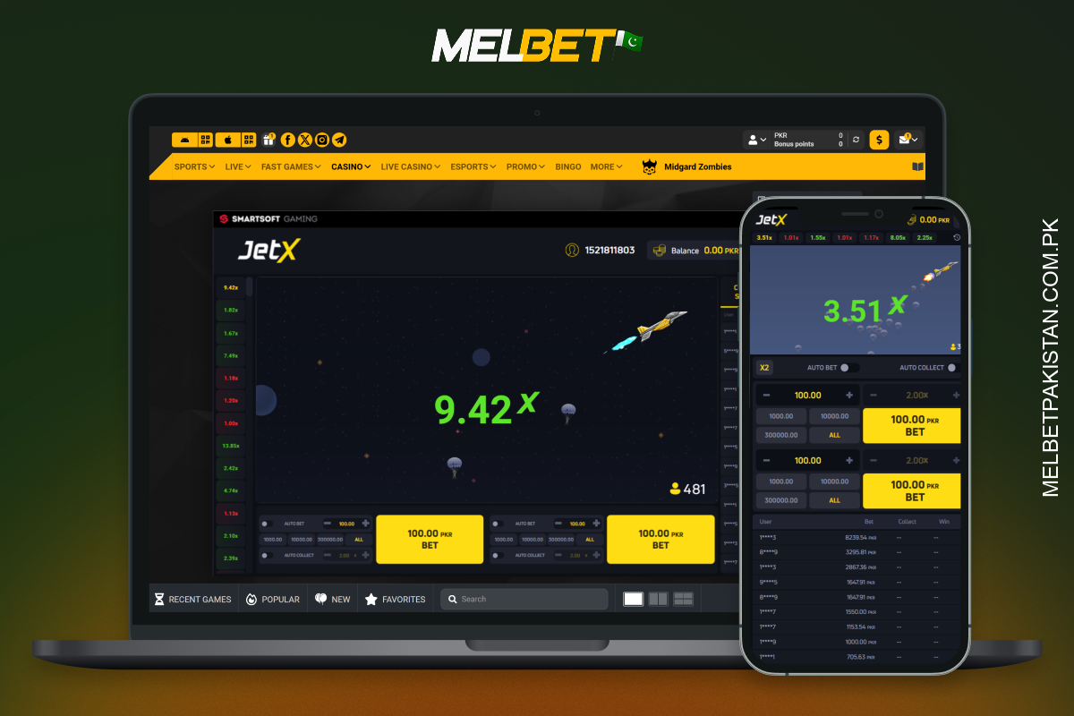 Exciting aviation-themed crash simulator JetX Melbet is particularly appealing to players in Pakistan